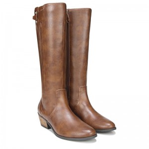 Botas Dr Scholls Brilliance Knee High Mujer Marrom | MX3128ISV
