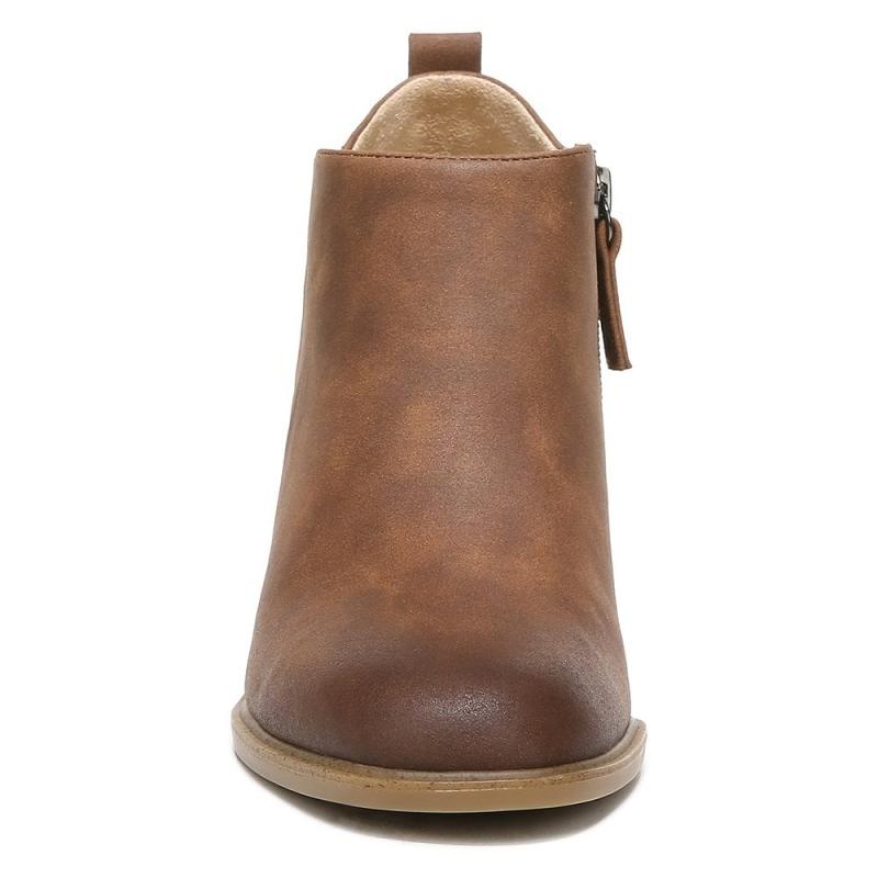 Botines Dr Scholls Roxanne Block Heel Mujer Cobra Marrom | MX3129UTB