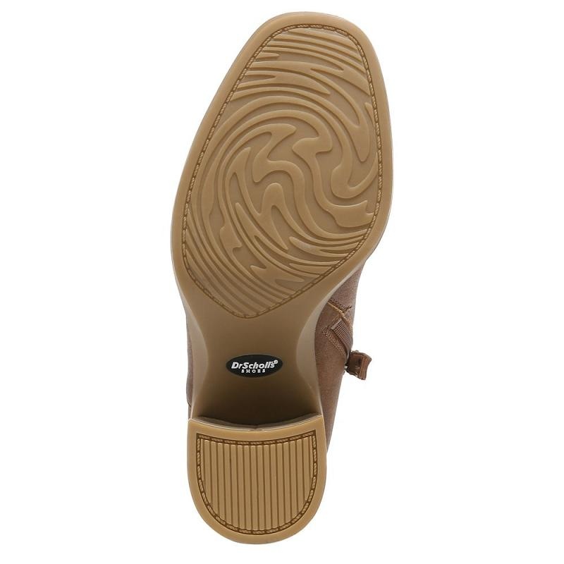 Botines Dr Scholls Roxanne Block Heel Mujer Cobra Marrom | MX3129UTB