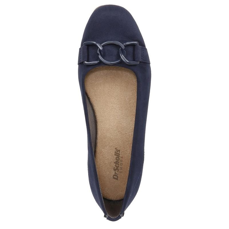 Flat Dr Scholls Wexley Adorn Ballerina Mujer Azul Marino | MX3081WYW
