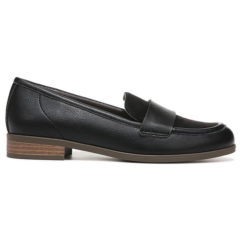 Mocasines Dr Scholls Rate Moc Puntera Mujer Negros | MX3002PQQ