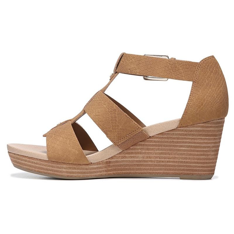 Sandalias Dr Scholls Barton Wedge Mujer Serpent | MX2952GLE