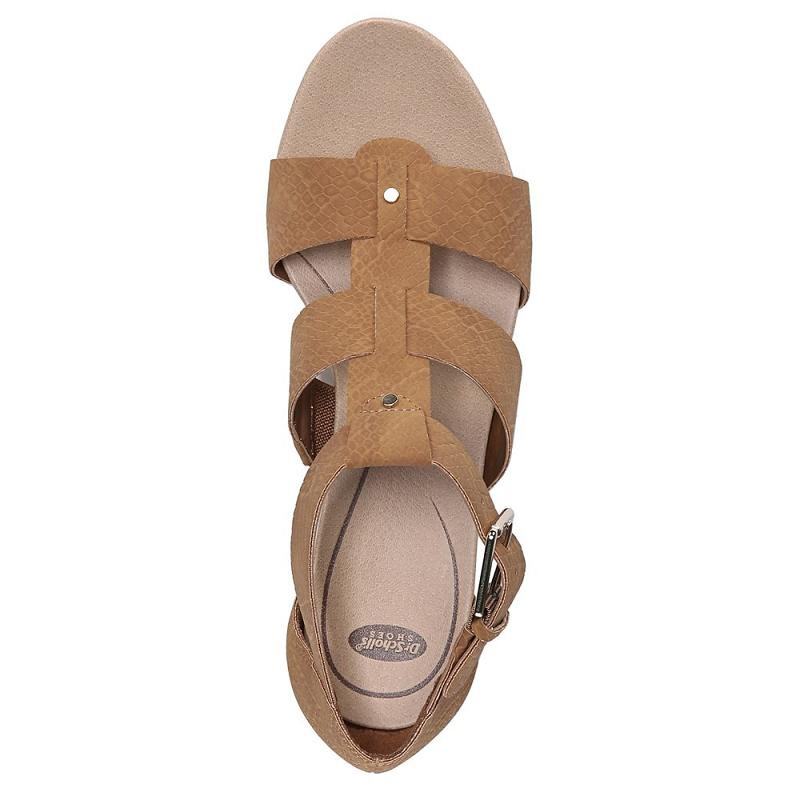 Sandalias Dr Scholls Barton Wedge Mujer Serpent | MX2952GLE