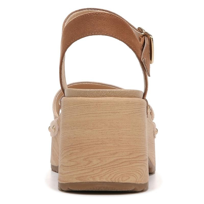Sandalias Dr Scholls Dublin Plataforma Mujer Marrom Claro | MX2941MAK