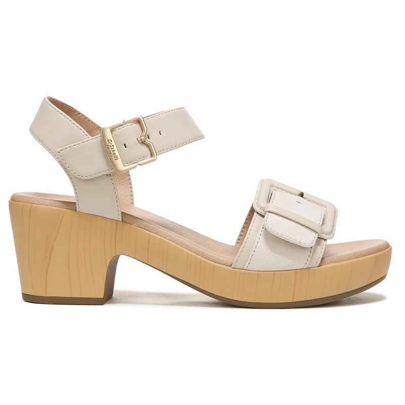Sandalias Dr Scholls Felicity Too Block Heel Mujer Beige | MX2948LHN