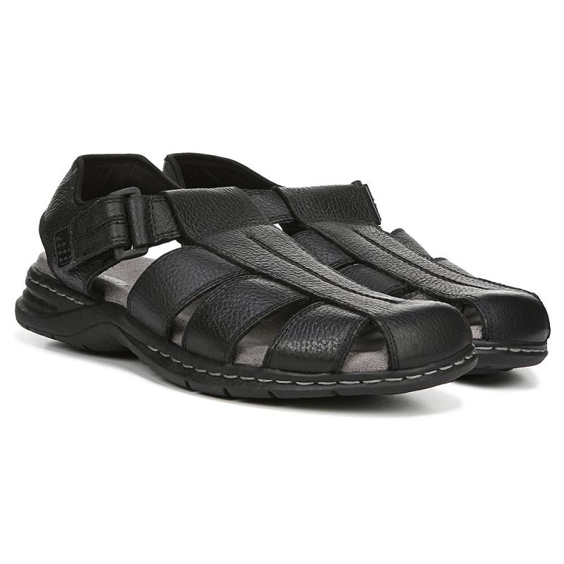 Sandalias Dr Scholls Gaston Hombre Negros | MX3168SOA