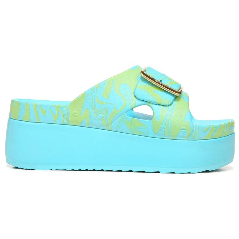 Sandalias Dr Scholls Original Goals Plataforma Mujer Azules | MX2944VDX