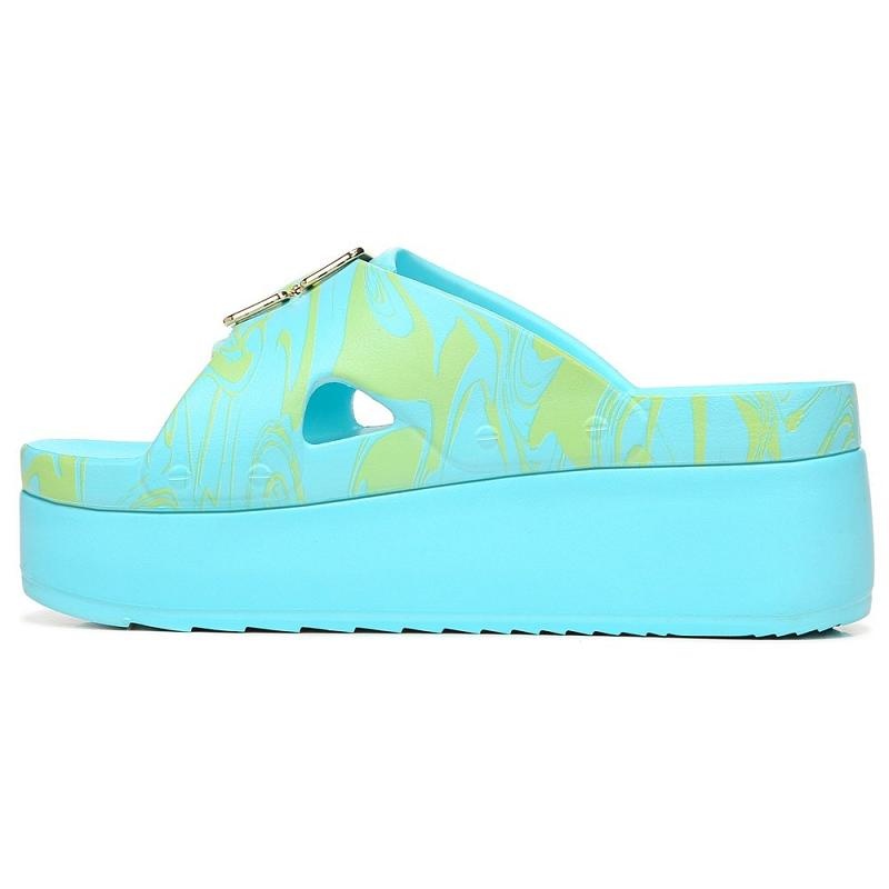 Sandalias Dr Scholls Original Goals Plataforma Mujer Azules | MX2944VDX
