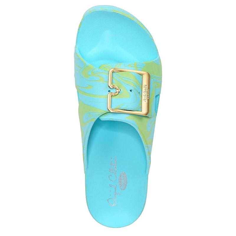 Sandalias Dr Scholls Original Goals Plataforma Mujer Azules | MX2944VDX