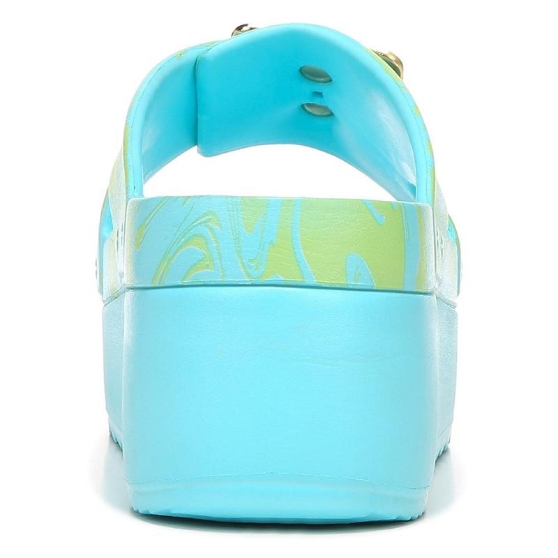 Sandalias Dr Scholls Original Goals Plataforma Mujer Azules | MX2944VDX
