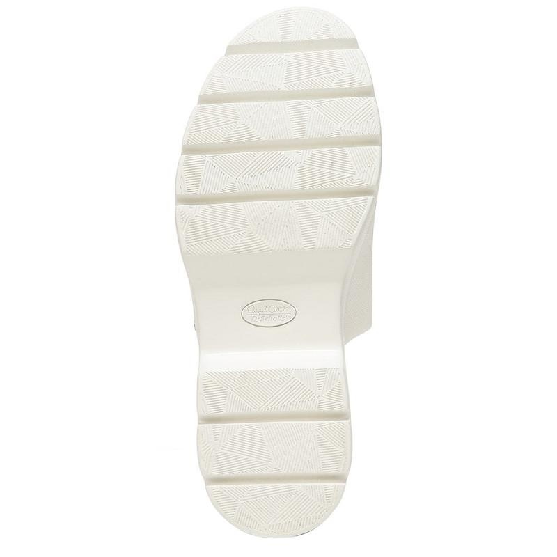Tacones Dr Scholls Check Doubts Plataforma Sandal Mujer Blancos | MX3047JJZ