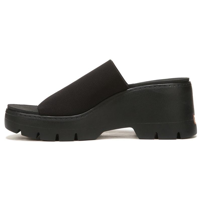 Tacones Dr Scholls Check Doubts Plataforma Sandal Mujer Negros | MX3048HKX