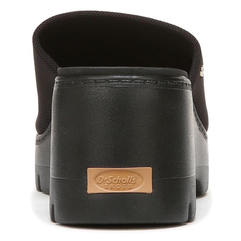 Tacones Dr Scholls Check Doubts Plataforma Sandal Mujer Negros | MX3048HKX