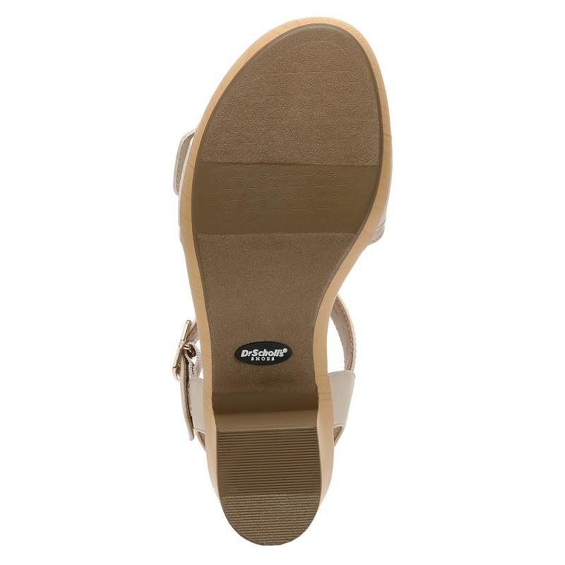 Tacones Dr Scholls Felicity Too Block Sandal Mujer Beige | MX3039NBS