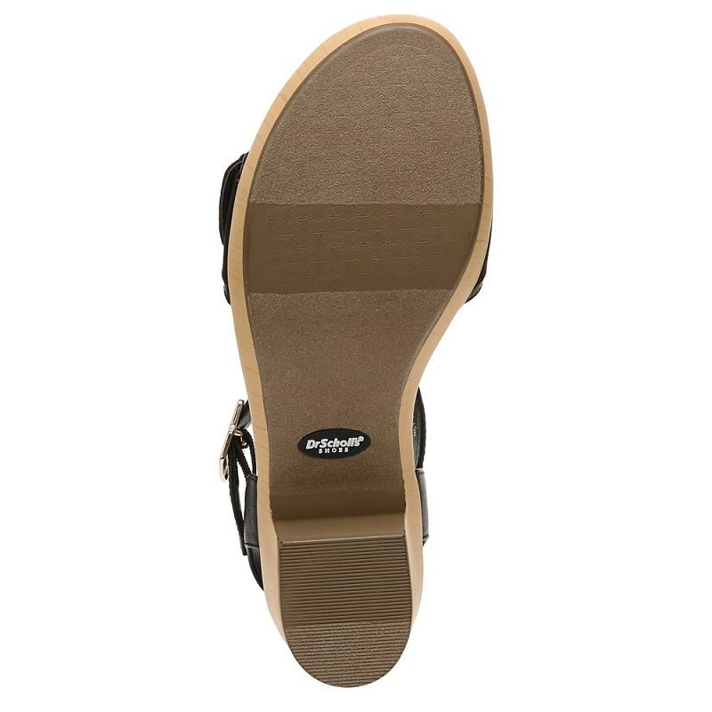 Tacones Dr Scholls Felicity Too Block Sandal Mujer Negros | MX3041VDF