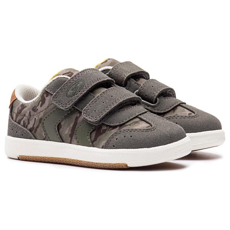 Tenis Dr Scholls Kameron Niños Grises Camuflados | MX3230XFX