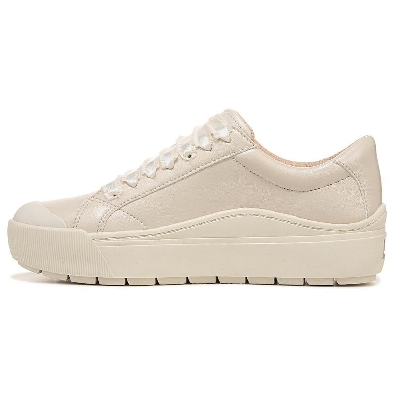 Tenis Dr Scholls Time Off Encaje Up Mujer Beige | MX2922QZN