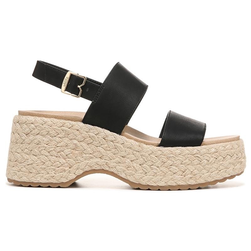 Zapatos Cuña Dr Scholls Delaney Sandal Mujer Negros | MX2811FMK